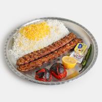 چلو کباب کوبیده معمولی