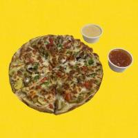 پیتزا قارچ و فلفل آمریکایی