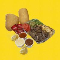 کباب ترکی مخلوط با مخلفات