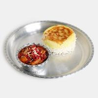 چلو خورشت قیمه نثار با گوشت گوسفندی