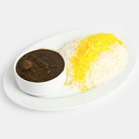 چلو خورشت قورمه سبزی