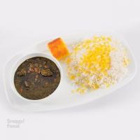 چلو خورشت قورمه سبزی