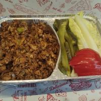 خوراک هندی و جگر مرغ پرسی (350 گرم)