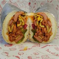 ساندویچ خوراک هندی با قارچ