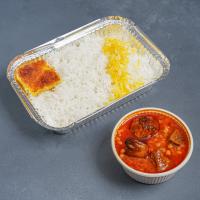 چلو خورشت قیمه بادمجان