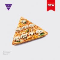 پیتزا قارچ و اسفناج آمریکایی کوچک