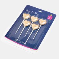 شمع قلب طلایی