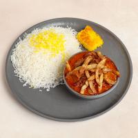 چلو خورشت قیمه سیب زمینی