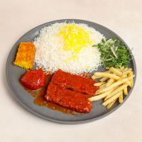 چلو کباب تابه ای