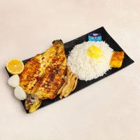 چلو ماهی قزل آلا کبابی