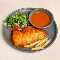 خوراک مرغ سس پز ران