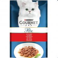 پوچ گورمت گربه طعم گوشت (سفارش آلمان) ؛ gourmet