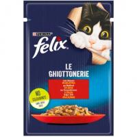 پوچ گربه فلیکس با طعم گوشت گاو در ژله felix beef in jelly