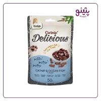 تشویقی گربه دنتالایت کت نیپ و ماهی dentalight