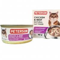 کنسرو نچرال فیله مرغ و بیف پترسون مخصوص گربه بالغ ، PETERSON