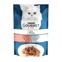 پوچ گورمت گربه طعم سالمون و ماهی سفید (سفارش آلمان) ؛ gourmet