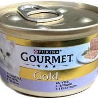 کنسرو گربه گورمت گلد (آلمانی) پته گوشت گوساله gourmet gold Veal