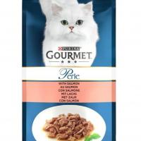 پوچ گورمت گربه طعم سالمون (سفارش آلمان) ؛ gourmet