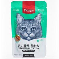 پوچ گربه ونپی ( چینی نویس ) با طعم میکس مرغ و میگو
