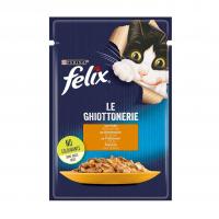 پوچ گربه فلیکس مرغ در ژله مدل Felix with Chicken in Jelly