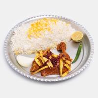 چلو مرغ سس پز