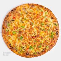 پیتزا گوشت و قارچ آمریکایی