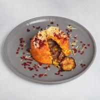 ته چین گوشت و بادمجان