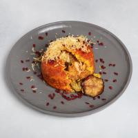 ته چین مرغ و بادمجان