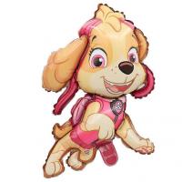 بادکنک فویلی مدل سگهای نگهبان اسکای صورتی