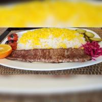 چلو کباب برگ گوسفندی