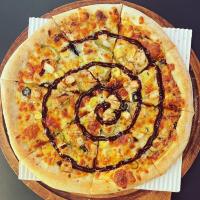 پیتزا چیکن باربیکیو ایتالیایی 35 سانتی متری