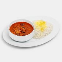 چلو خورشت قیمه بادمجان