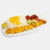 چلو جوجه کباب زعفرانی