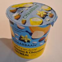 اوتمیل موز و شکلات لیوانی