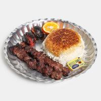 کته کباب چنجه گوساله زغالی