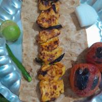 خوراک جوجه کباب سینه مرغ + زیتون شور