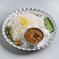 چلو خورشت قورمه سبزی
