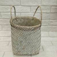 سبد حصیری دست بافت یک