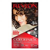 کیت رنگ مو بدون آمونیاک رولون Revlon شماره ۳۰ رنگ قهوه ای تیره