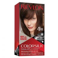 کیت رنگ مو بدون آمونیاک رولون Revlon شماره ۳۲ رنگ قهوه ای ماهاگونی تیره