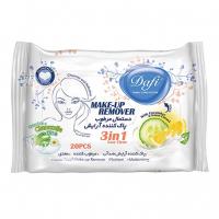 دستمال مرطوب پاک کننده آرایش۳ در۱ دافی