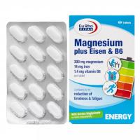 قرص منیزیم پلاس آیزن و B6 یوروویتال