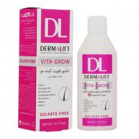 شامپو تقویت کننده موهای چرب درمالیفت مدل Vita-Grow