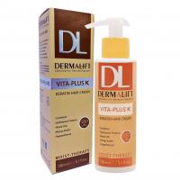 کرم مو بدون آبکشی موهای کراتینه درمالیفت مدل Vita-Plus K