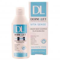 شامپو بدن کرمی پوست خشک و حساس درمالیفت مدل Vita-Sense