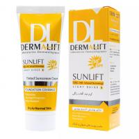 کرم ضدآفتاب رنگی پوست معمولی و خشک شماره 1 درمالیفت SPF50