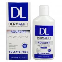 ژل شستشوی غیرصابونی کرمدار درمالیفت مدل AquaLift