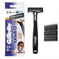 خودتراش ژیلت ۱تیغه مدل Guard دارای ۳سری یدک