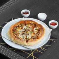 پیتزا میکس بیکن و گوشت و قارچ