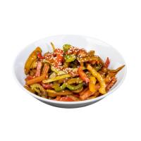 سبزیجات تفت داده شده با سس مخصوص